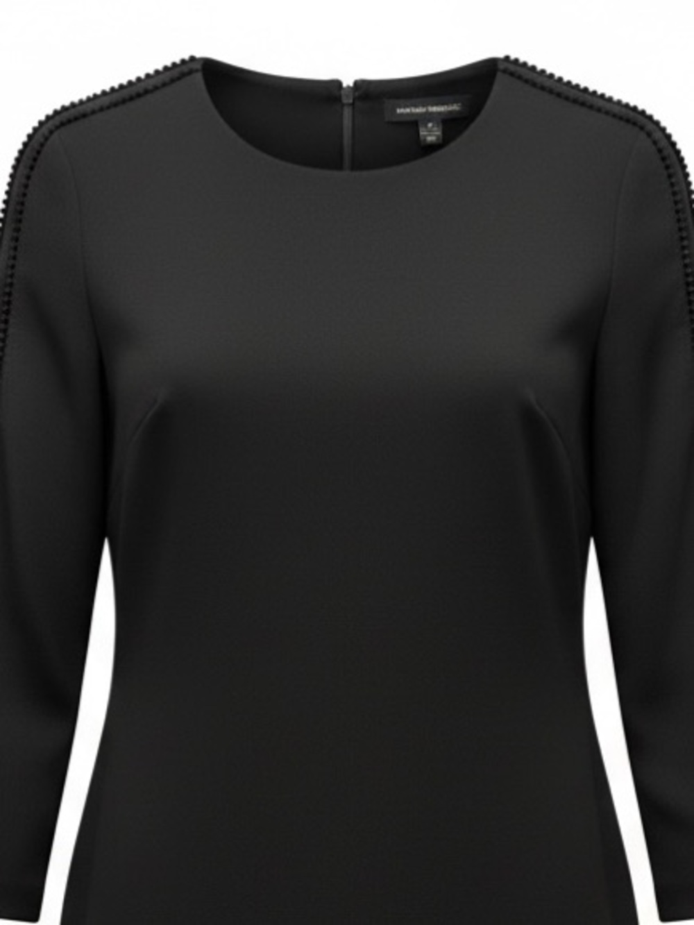 Banana Republic Black 3/4-Sleeve Shift Dress - Picture 4 of 8